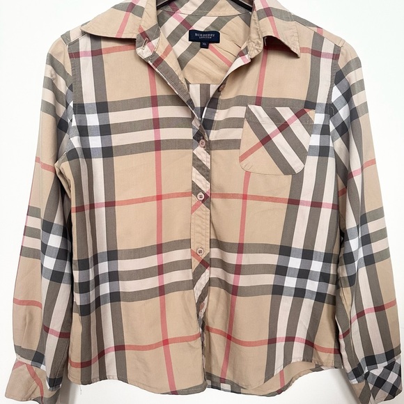 Classic Burberry Button-Up Shirt - Main Image